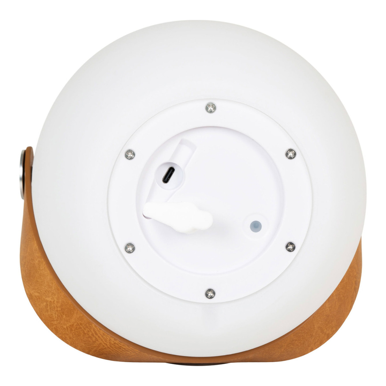 Lampada LED Cardiff con Speaker Bluetooth — Bianca Ricaricabile Ø18×21 cm