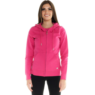 Felpa Leone donna con cappuccio full zip Basic