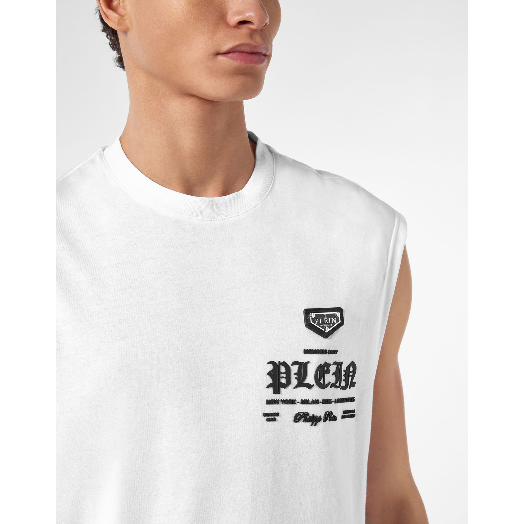PHILIPP PLEIN Camiseta de cuello redondo y manga corta