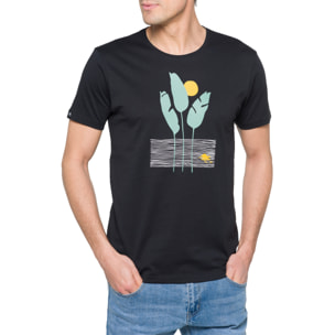 T-shirt in cotone 150 gr Lagoon Hot Buttered Nero