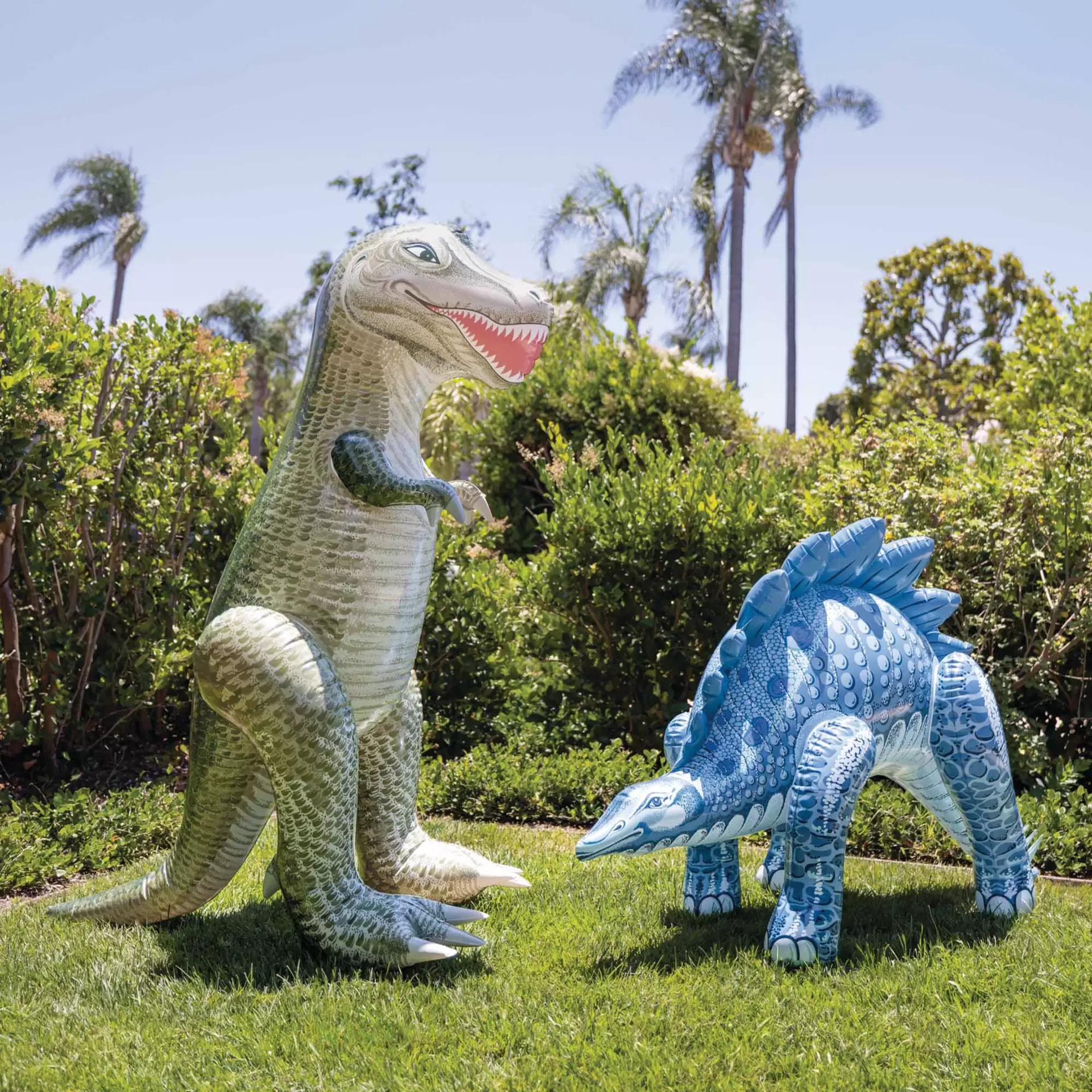 Intex 48593NP - Dinosauri Gonfiabili Assortiti, Tirannosauro o Stegosauro, 1 Pezzo