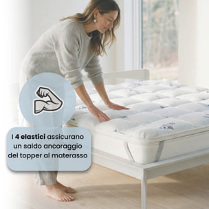 TOPPER AIR TRASPIRANTE CON ELASTICI