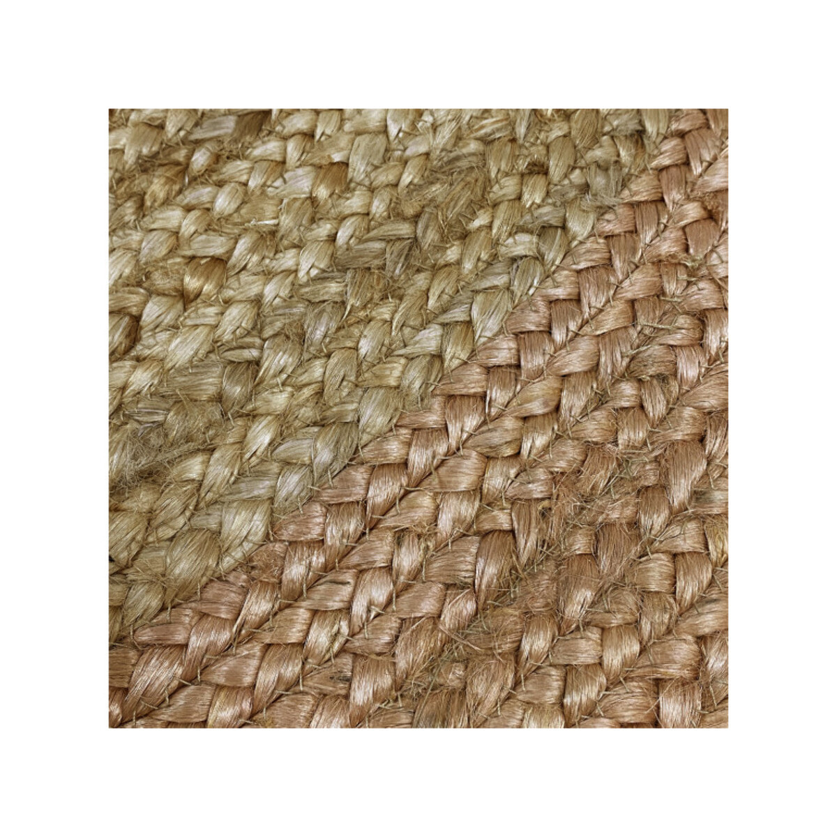 Tapis rond 120cm en jute naturelle - ANTALYA 184