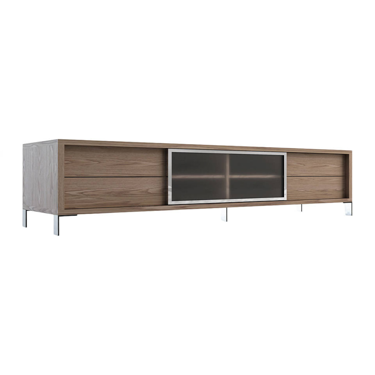 Mueble TV Angel Cerda de nogal 238x53x51cm