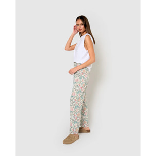 Pantalón viscosa zanzibar rosa