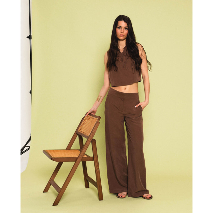 Pantalón con corte fluido