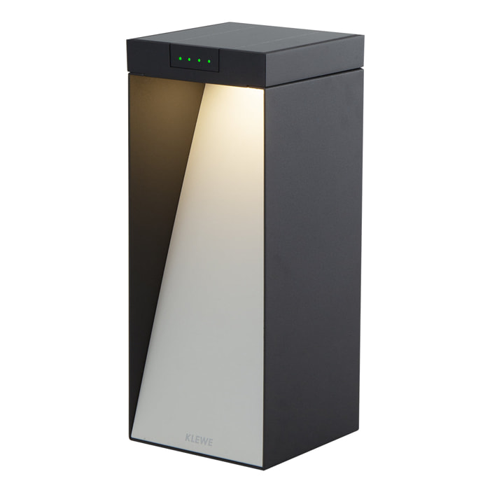 Borne solaire aluminium MILIO SIDE H35CM
