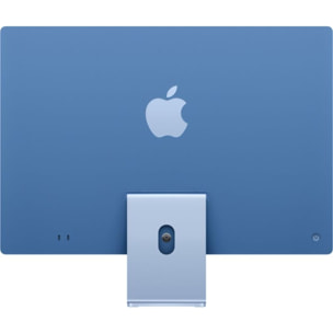 Ordinateur Apple IMAC 24" Ecran Retina 4,5K Puce M4 CPU 8 / GPU 8 coeurs Mémoire RAM 16Go Stockage 256Go SSD Bleu