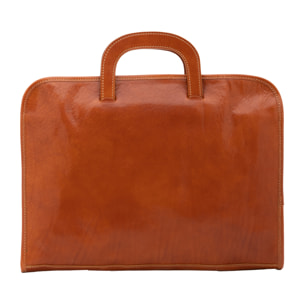 Borsa da lavoro  da uomo In Vera pelle Made in Italy 40x30x6 cm