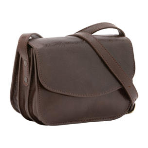 Borsa a tracolla  da donna In Vera pelle Made in Italy 22x16x9,5 cm