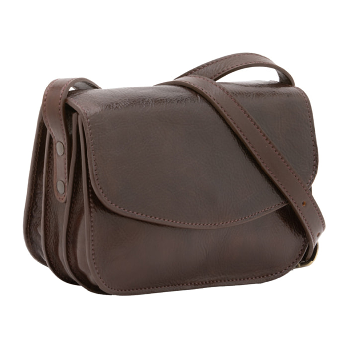 Borsa a tracolla  da donna In Vera pelle Made in Italy 22x16x9,5 cm