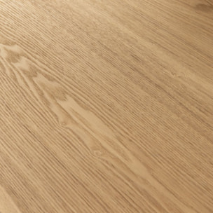 Table à manger Muscat -tableau en tôle naturelle de chêne-couleur chêne naturel 180 x 75 x 90 cm