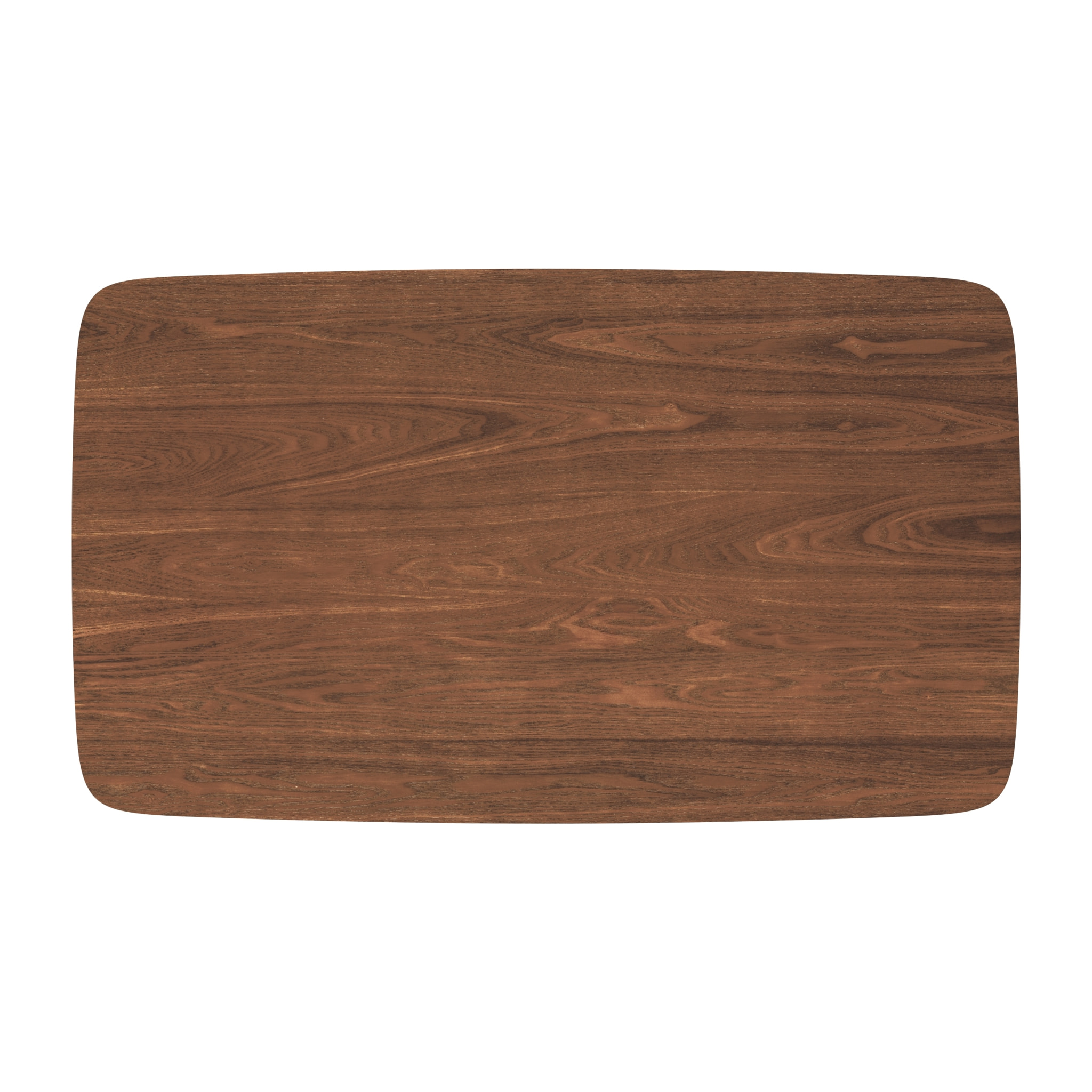 Table rectangulaire 6 personnes en bois foncé 150 cm - Oman