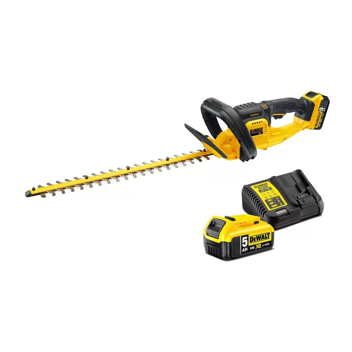 Taille-haies XR 18V 5 Ah Li-ion avec 1 Chargeur + 1 Batterie - DEWALT - DCM563P1-QW