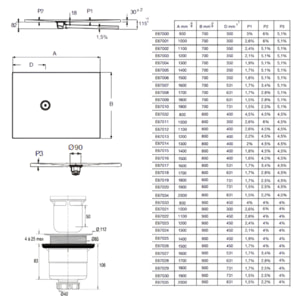 Receveur de douche antidérapant 140 x 90 Singulier neoroc rectangle blanc avec bonde sans capôt verticale