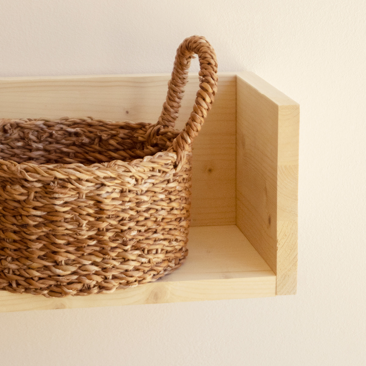 Estantería de madera maciza tono natural de varias medidas