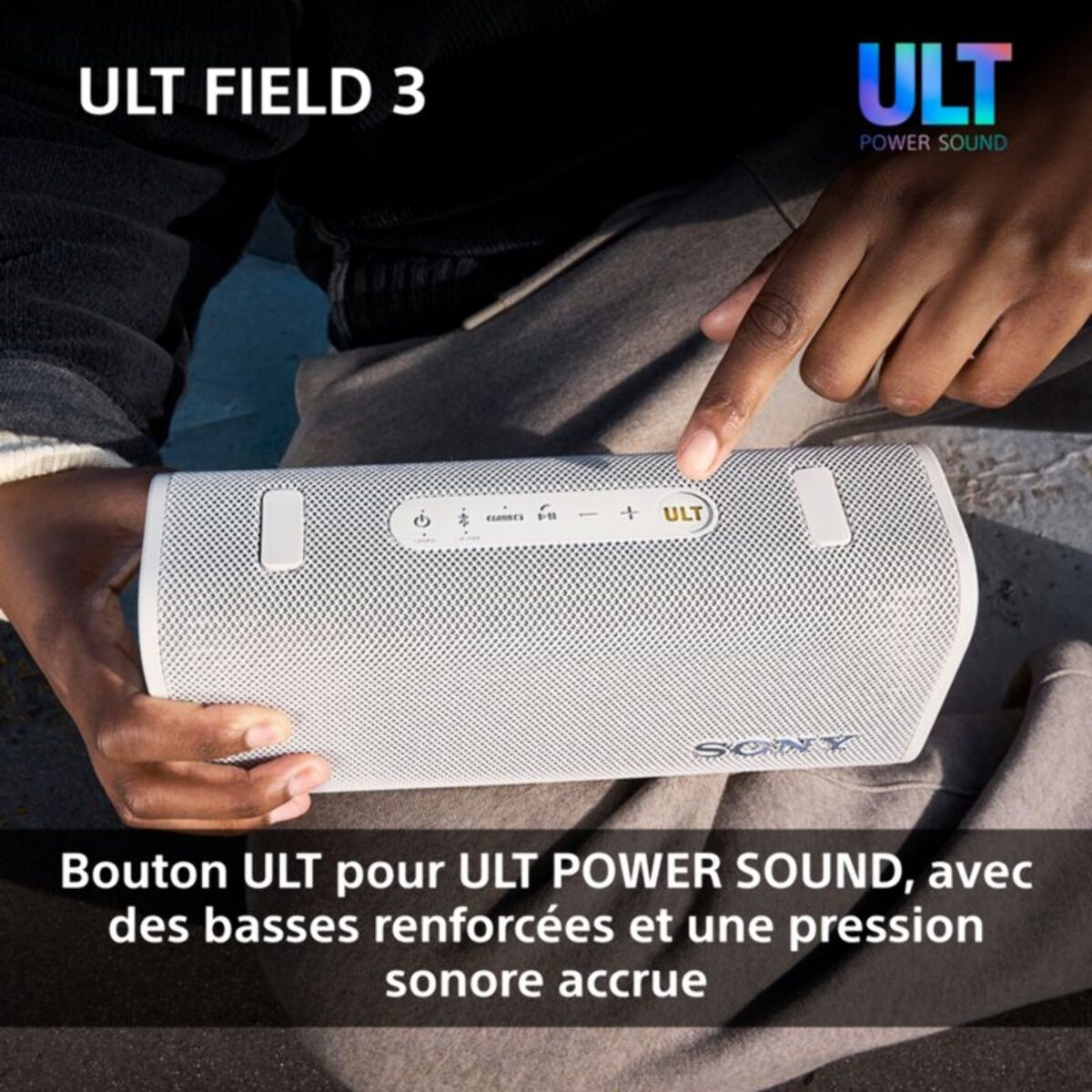 Enceinte portable SONY ULT FIELD 3 Blanc mineral