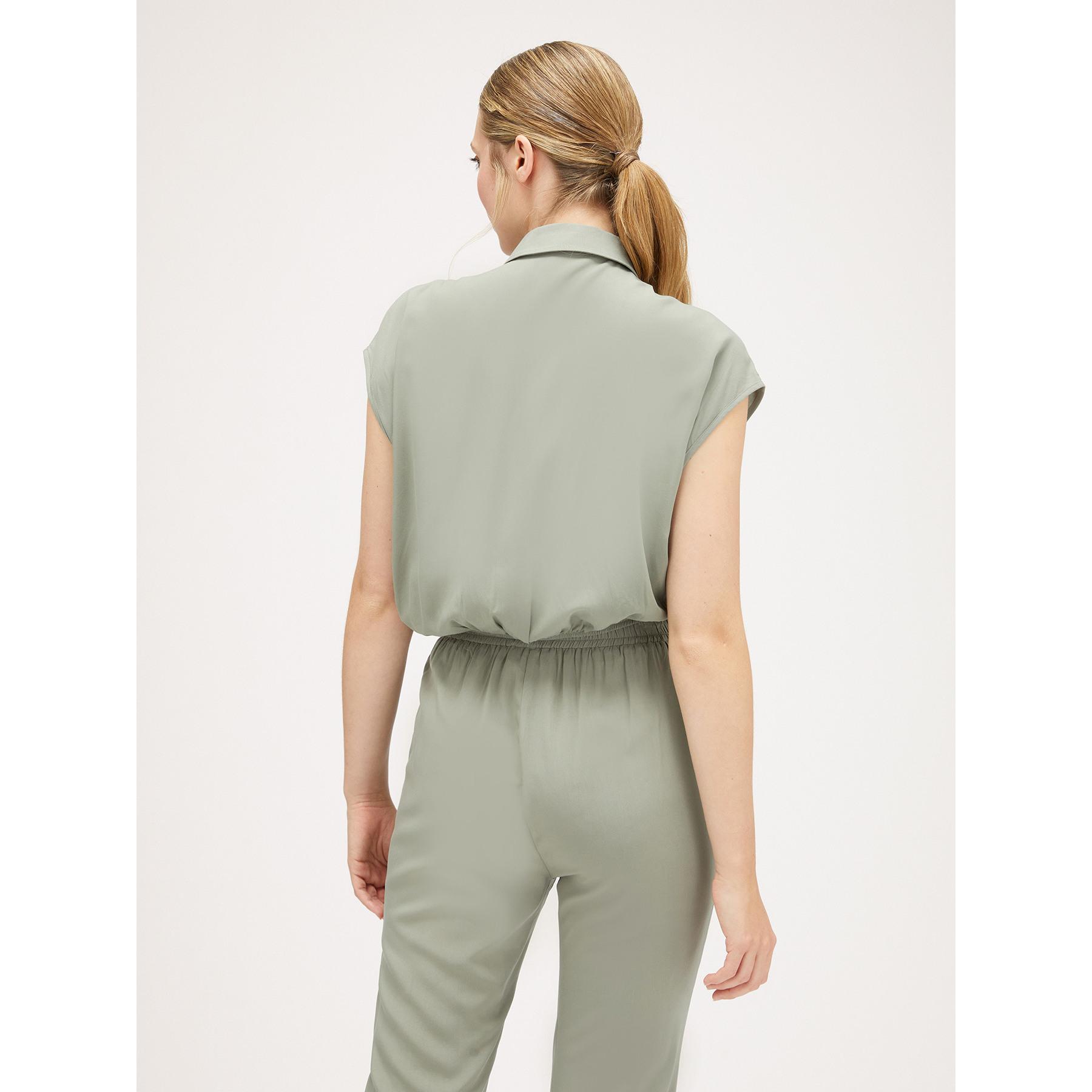 Motivi - Camicia cropped con tasche - Verde