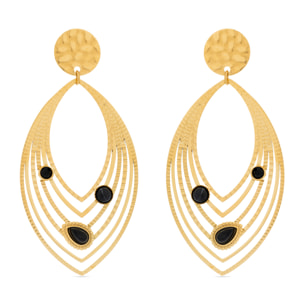 Pendientes Lux by Lux acabadoss oro 18k