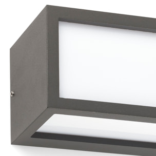 TEJO Lampada da parete grigio scuro