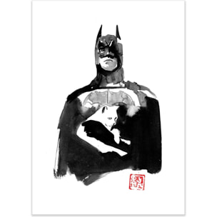 Affiche - Batman and cat - Pechane Sumie