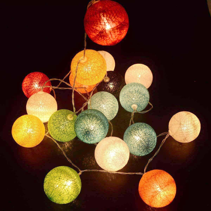 Guirlande solaire MIMY 10 boules 3.8M