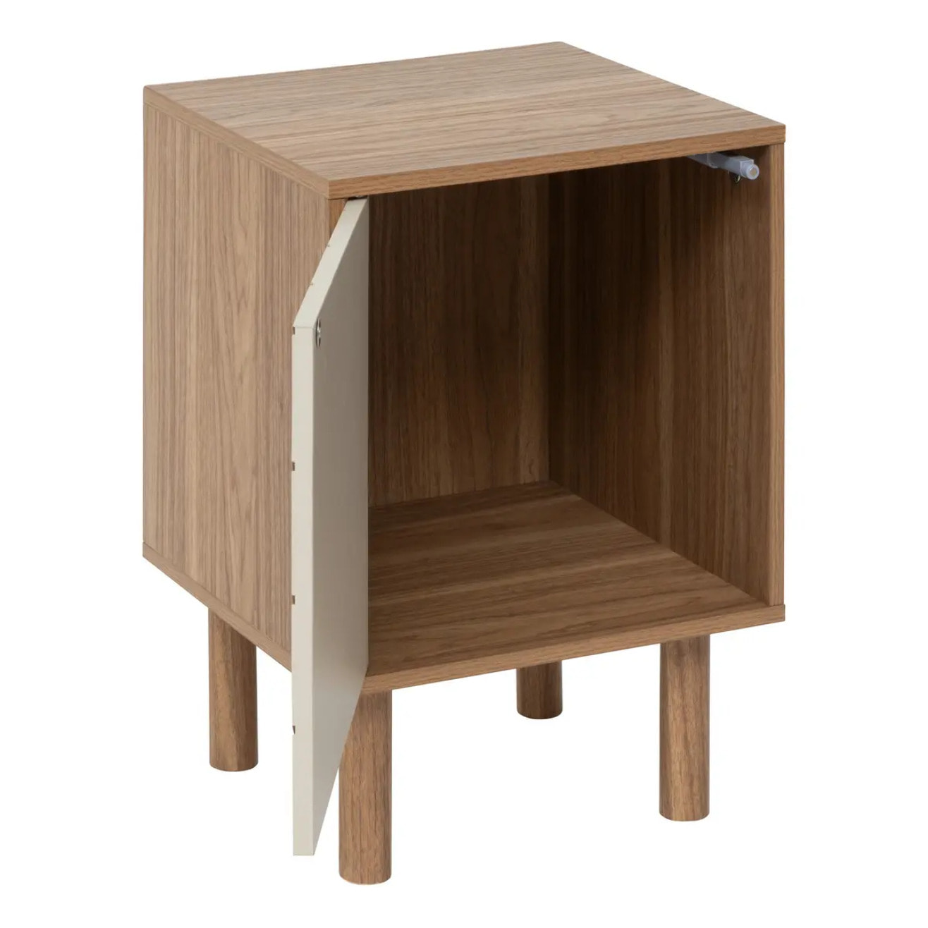 Etagère 1 porte Mix'N'Match bois et motif rayé