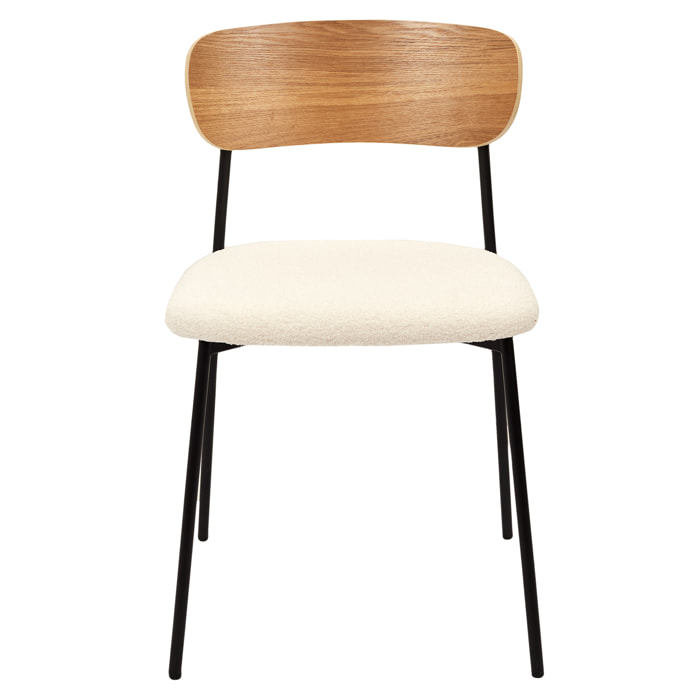 Chaise Bouclette Loki - Lot De 4