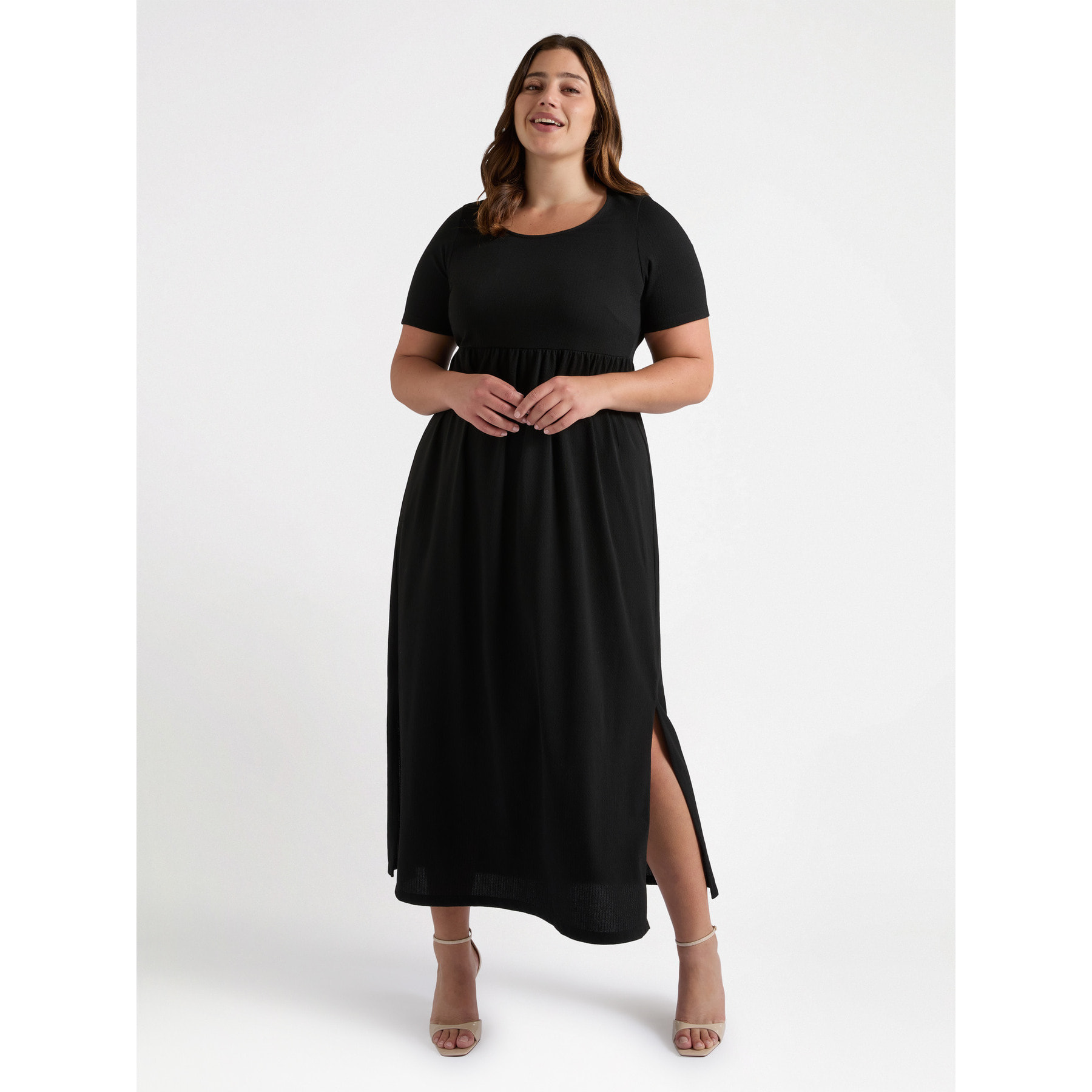 Fiorella Rubino - Vestido Imperio - BONITO - Negro