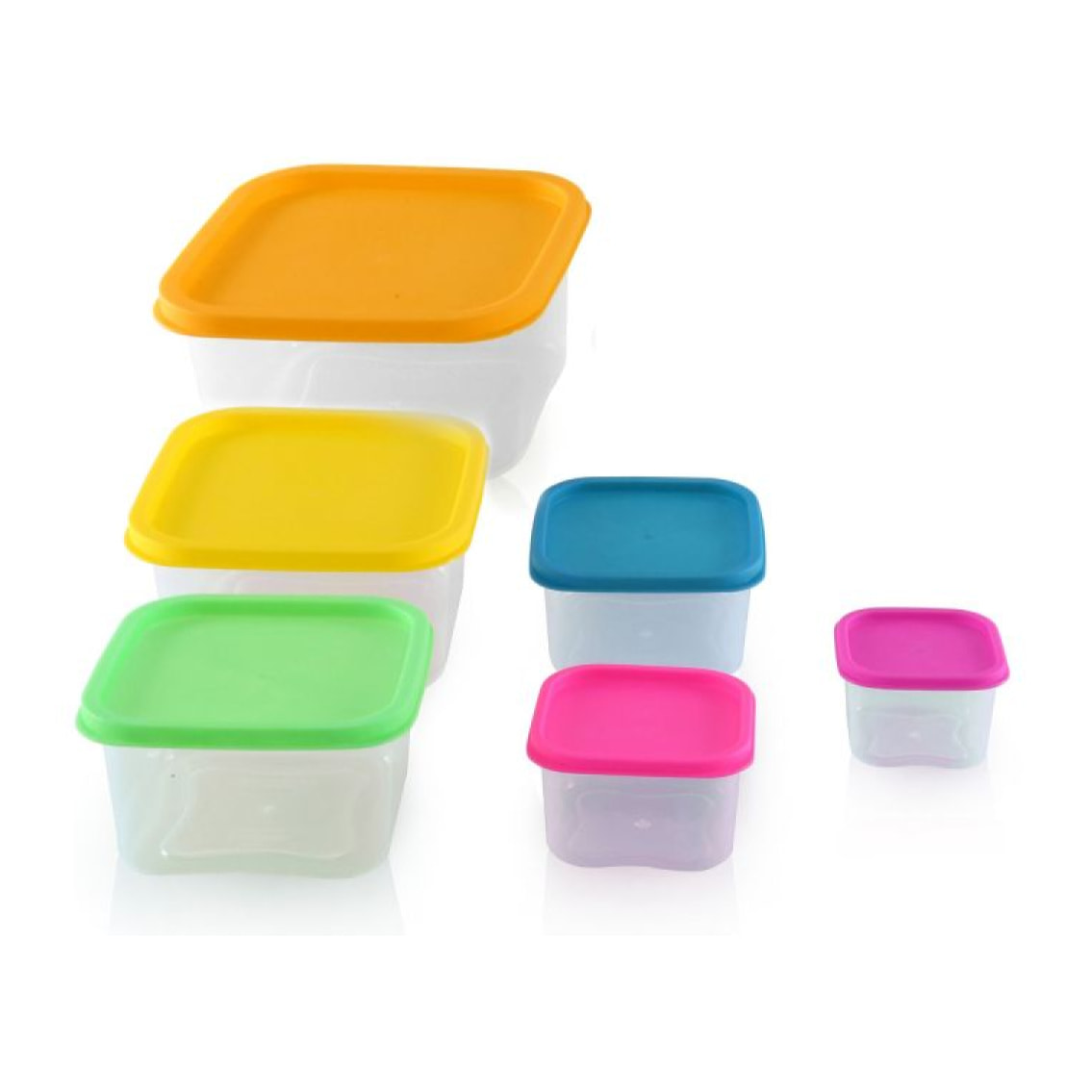 Ensemble de boites de conservations alimentaires 6 pièces Herzberg HGSFS6N1
