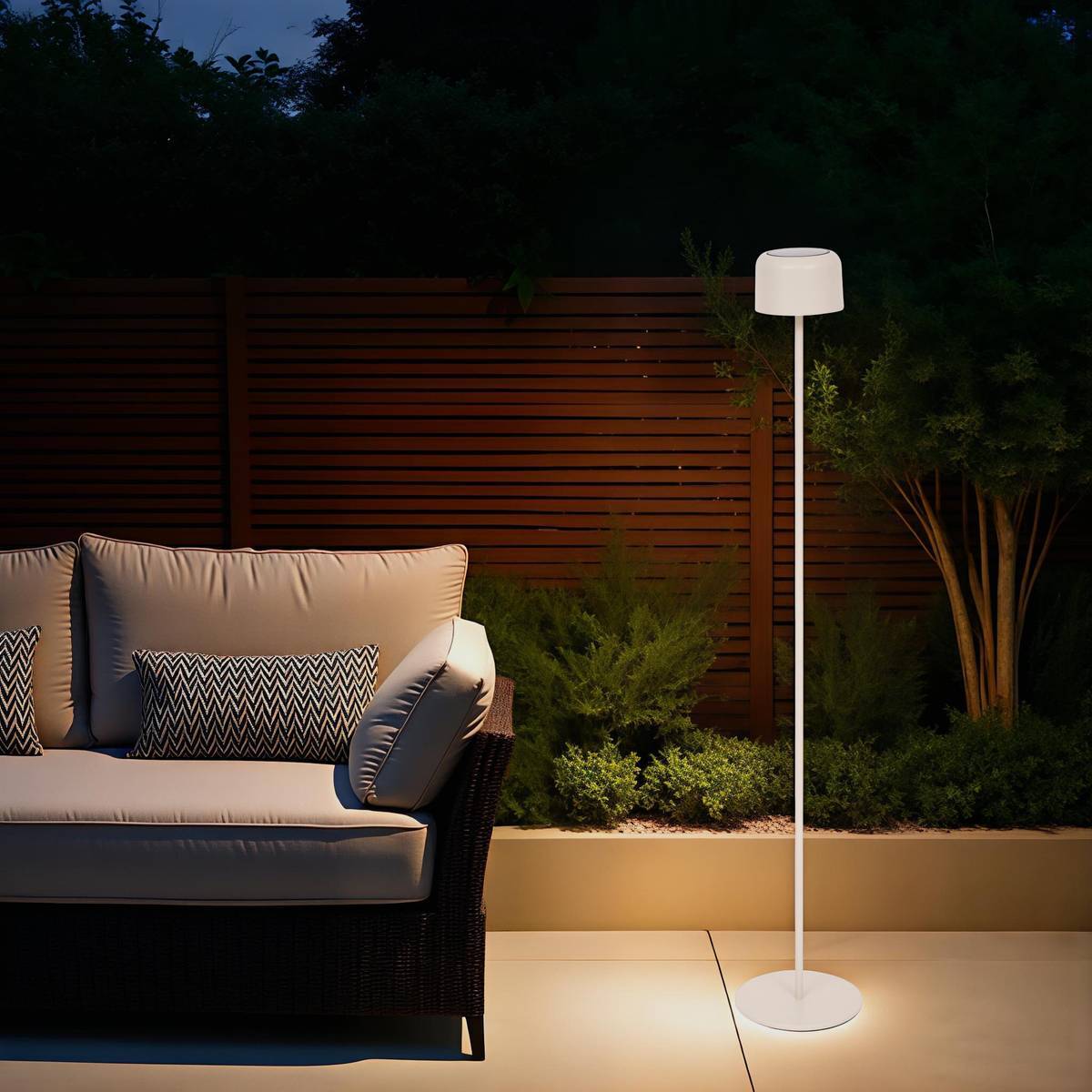 Lampadaire Bolty solaire argile H120cm