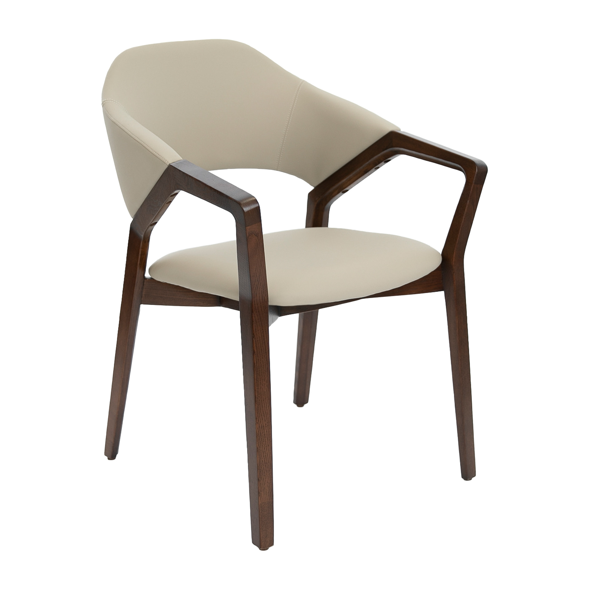 Silla de polipiel tapizada 57x58x80cm