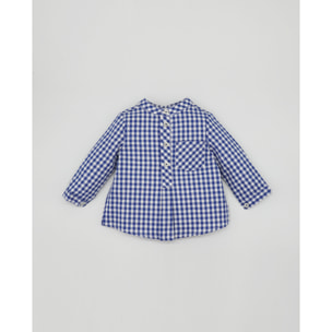 CAMISA CUADROS VICHY AZUL OSCURO