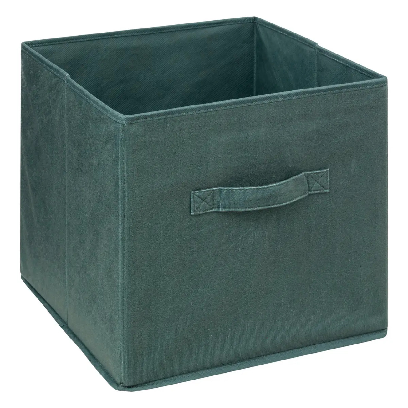 Panier velours 31x31cm "Mix N' Modul" vert kaki
