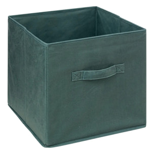Panier velours 31x31cm "Mix N' Modul" vert kaki