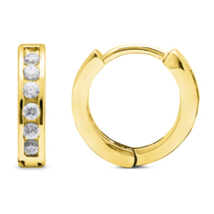 Pendientes Essential acabado oro amarillo 18k