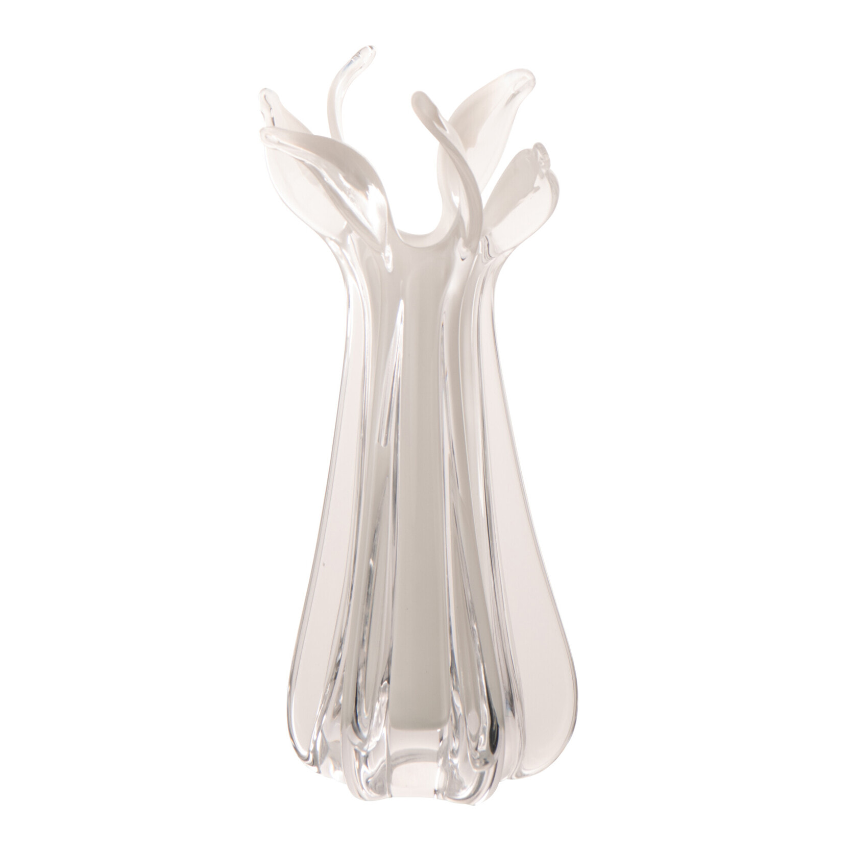 J-Line Vase Serena - verre - blanc