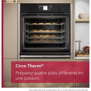 Four encastrable NEFF B64CS71N0 - Pyrolyse - Hydrolyse - Chaleur pulsée - Porte froide - N90 Slide&Hide