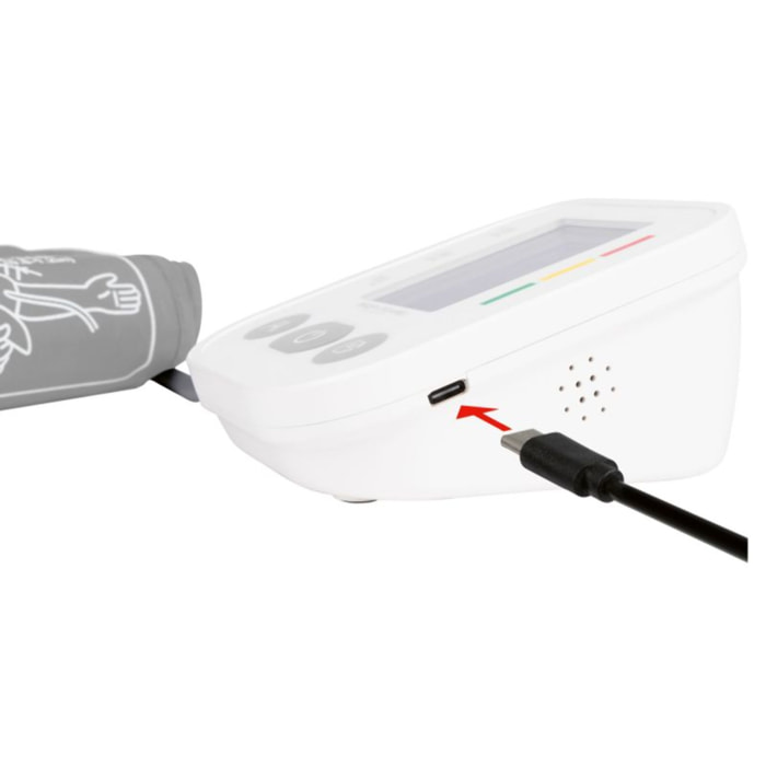 Tensiomètre pour le bras avec indicateur Blanc Proficare PC-BMG3121