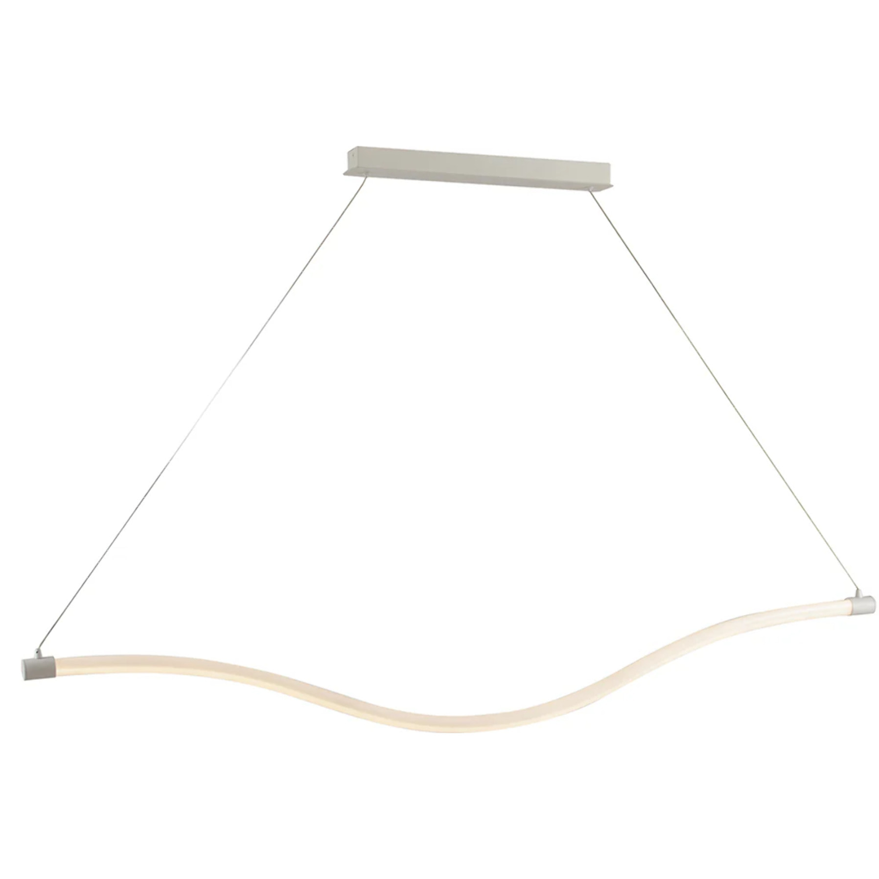 Lampadario a sospensione HALO bianco in metallo con diffusore in acrilico 30 W 4000 K (luce naturale)