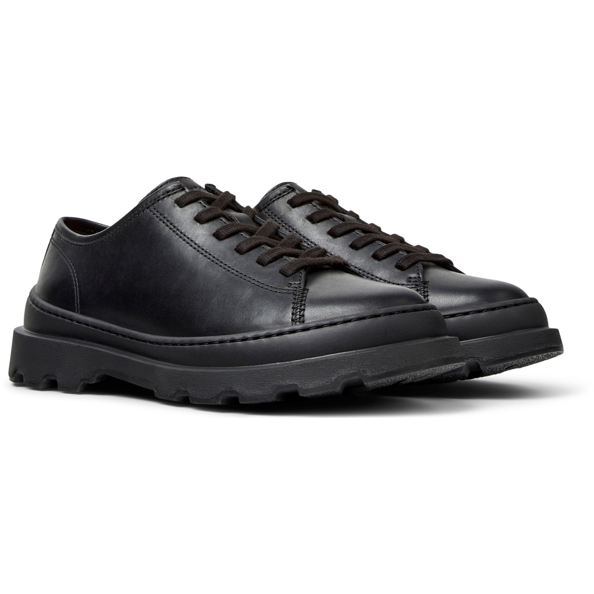 Scarpe stringate - CAMPER Brutus+ - Nero - Pelle liscia