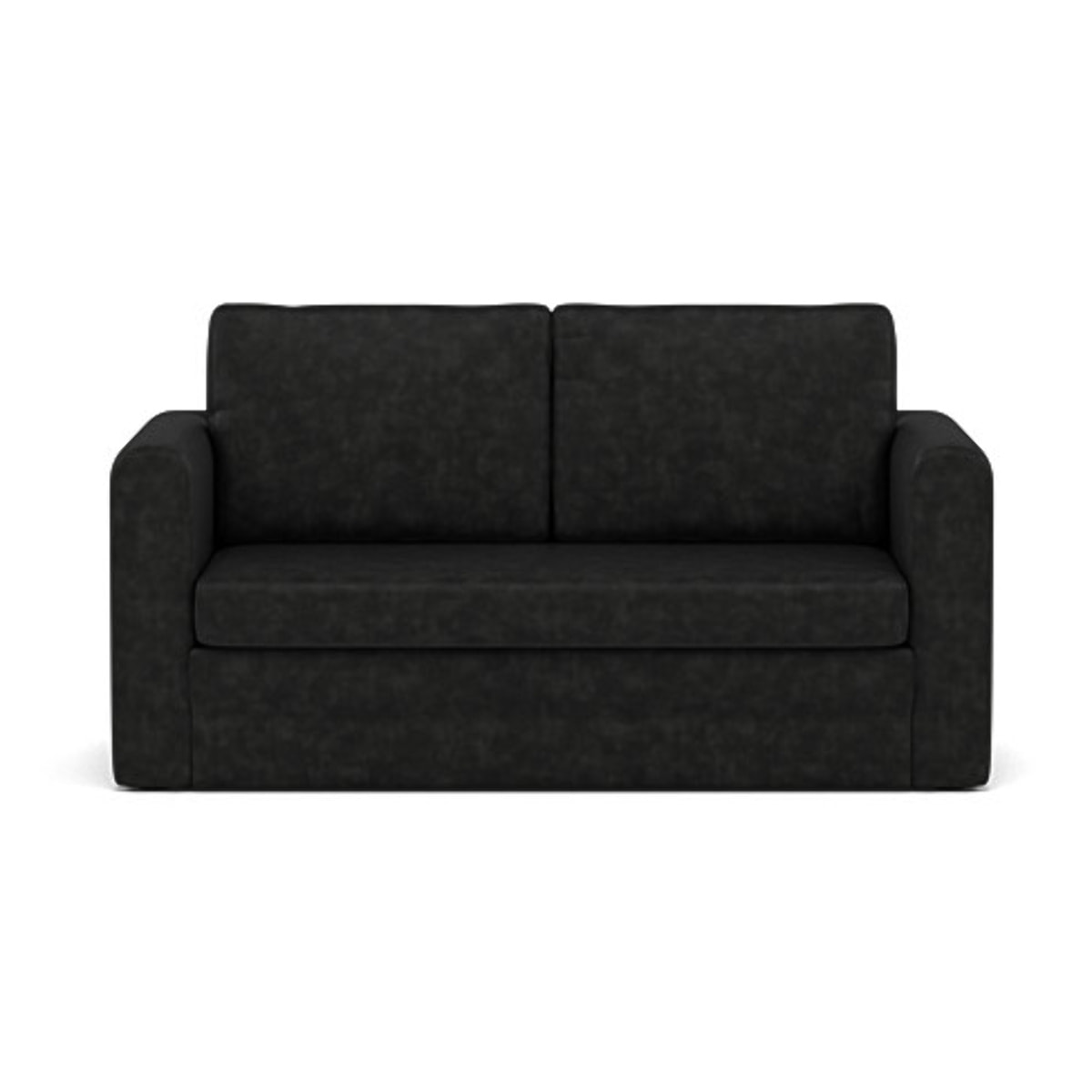 Marilia - canapé 2 places convertible déplimousse en simili - Noir