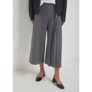 Pantalone culotte con pieghe