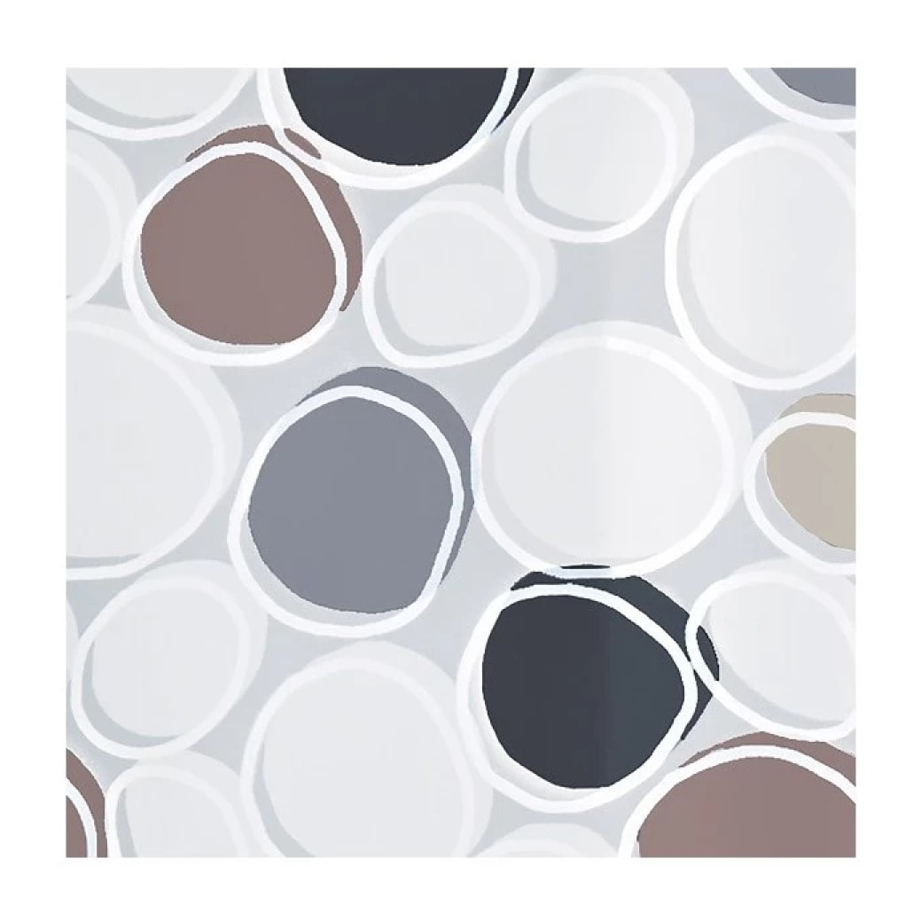 Rideau de douche PEVA DIDO 180x200cm Gris & Marron Spirella