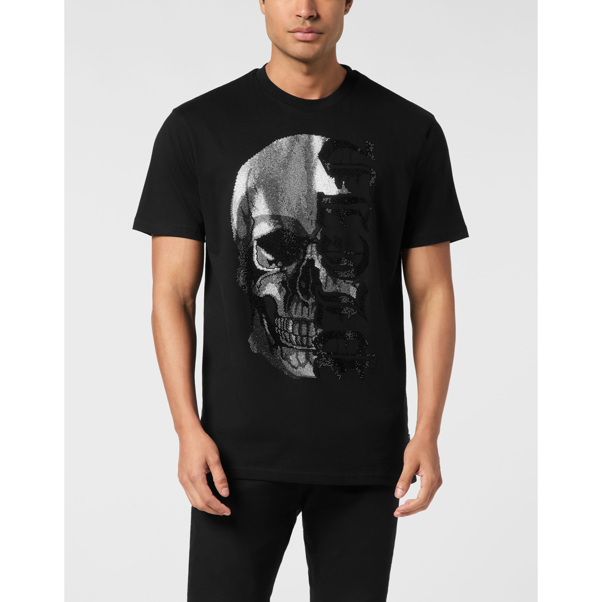 PHILIPP PLEIN Camiseta de cuello redondo y manga corta GOTHIC PLEIN