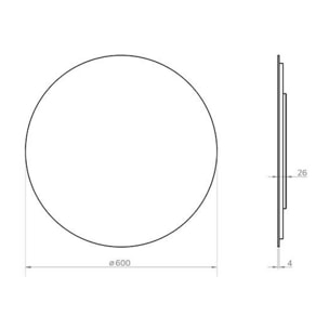 Miroir de salle de bain Frost Alday, 60 cm