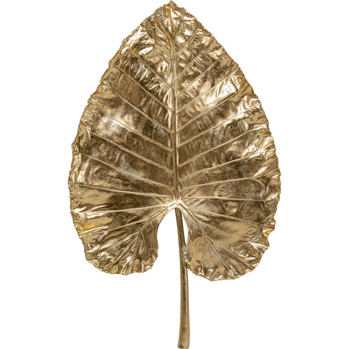 Déco murale XL feuille d'Alocasia dorée 140cm Kare Design