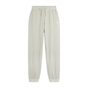 Pantaloni joggers da donna in tessuto jersey waffle