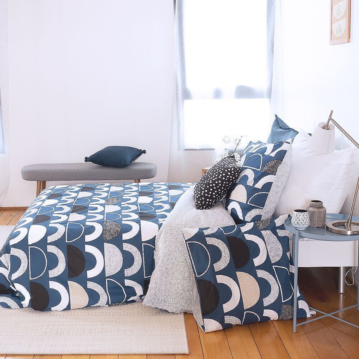 Parure Housse De Couette 3pcs 100% Coton 57 Fils Berlioz