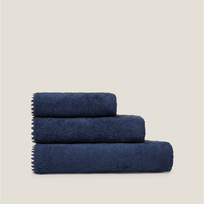 Toalla de baño de rizo de algodón Unimax color azul marino 100% Algodón